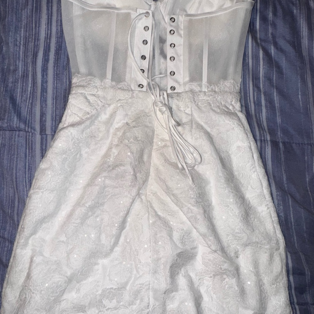 Turn Heads! Brand New White Lace Mini Dress - Size 4
